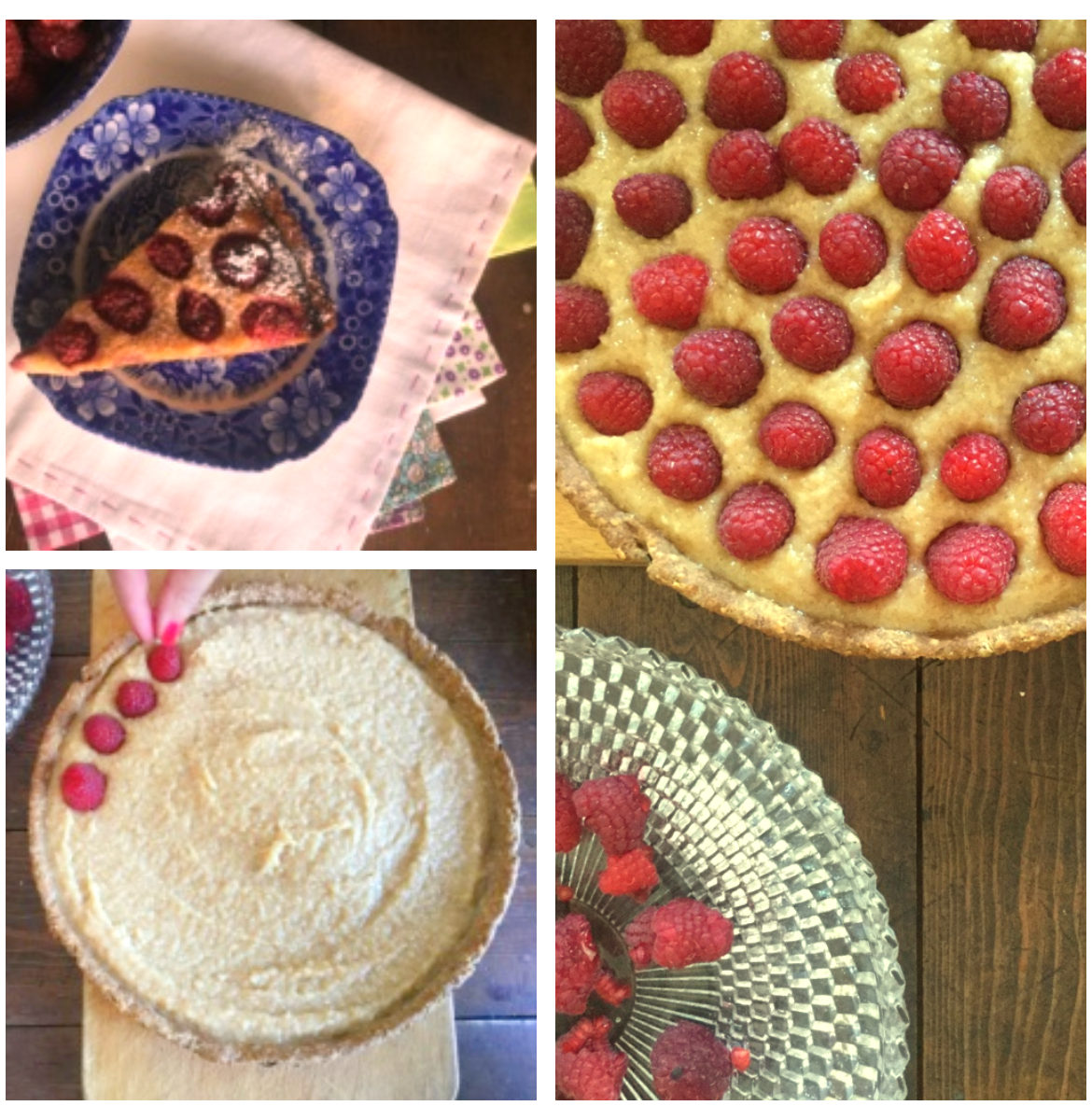 Raspberry Walnut Frangipane Tart